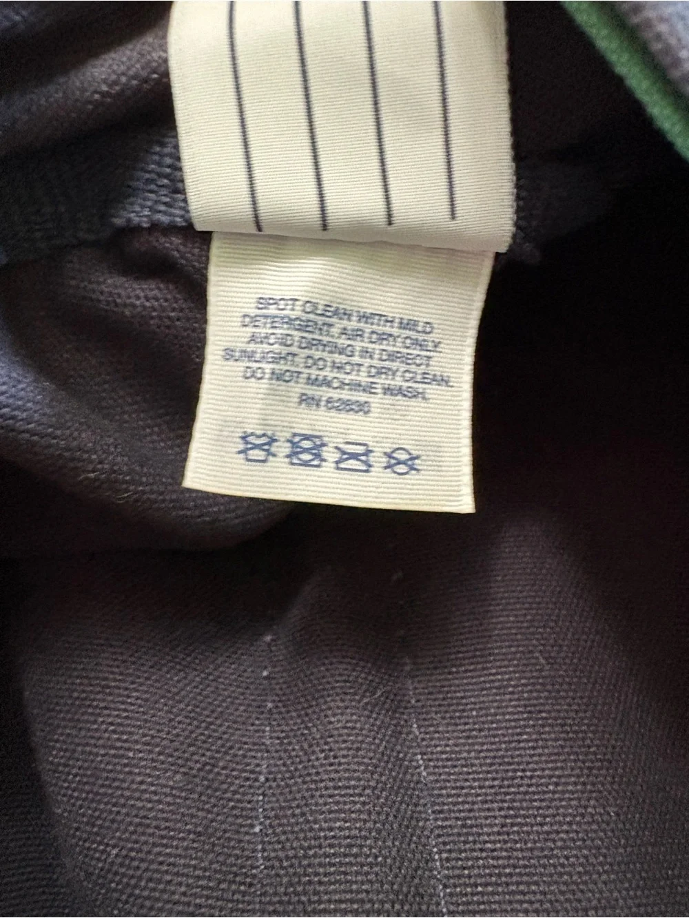 Vintage Lands’ End Canvas Open Tote Bag USA Made Brown Green Boat & Tote Large